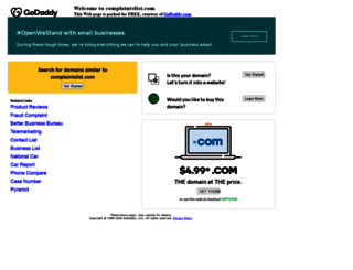 complaintslist.com screenshot