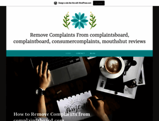 complaintsremoval.wordpress.com screenshot