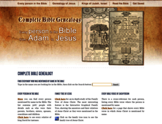 complete-bible-genealogy.com screenshot