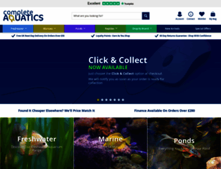 completeaquatics.co.uk screenshot