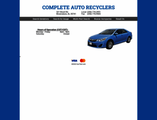 completeautorecyclers.com screenshot