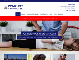completechiropracticdc.com screenshot