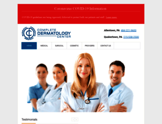 completedermatologycenter.com screenshot