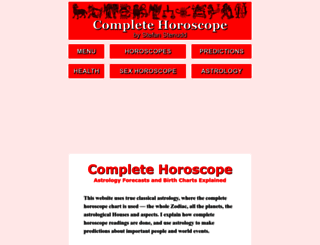 completehoroscope.org screenshot