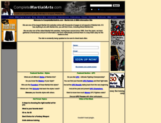 completemartialarts.com screenshot