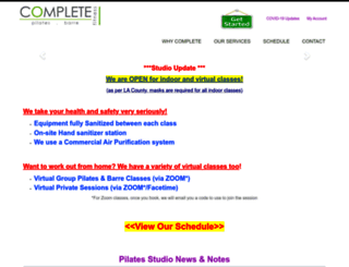completepilatesfitness.com screenshot