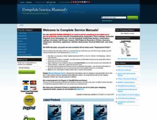completeservicemanuals.com screenshot
