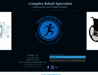 complexrehabspecialist.com screenshot