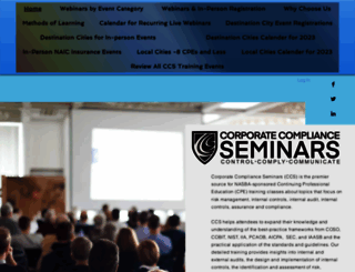compliance-seminars.com screenshot