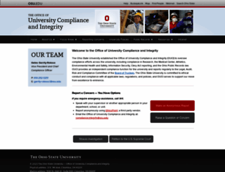 compliance.osu.edu screenshot