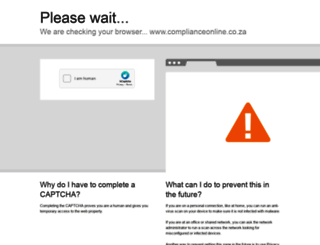 complianceonline.co.za screenshot