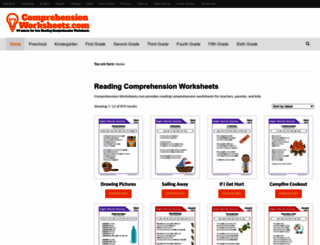 comprehension-worksheets.com screenshot
