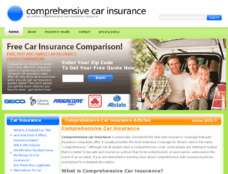 comprehensivecarinsuranceguide.com screenshot