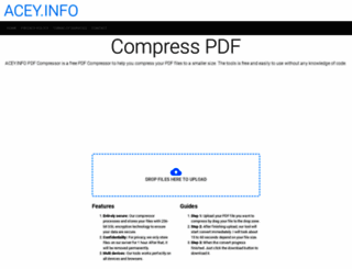 compress-pdf.acey.info screenshot