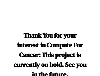 computeforcancer.org screenshot