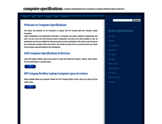 computer-specifications.com screenshot