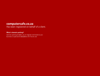 computercafe.co.za screenshot