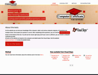 computercertificateforseniors.com screenshot
