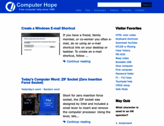 computerhope.com screenshot