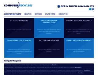 computerrecyclersuk.com screenshot