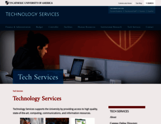 computing.cua.edu screenshot