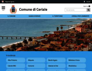 comune.ceriale.sv.it screenshot