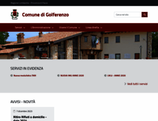 comune.golferenzo.pv.it screenshot