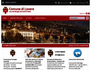 comune.lovere.bg.it screenshot