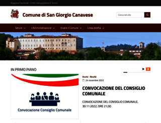 comune.sangiorgiocanavese.to.it screenshot