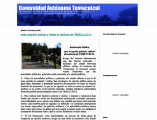comunidadtemucuicui.blogspot.com screenshot