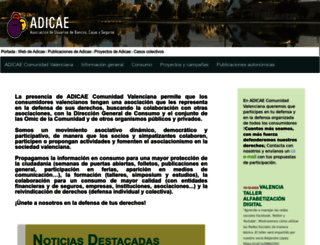 comunidadvalenciana.adicae.net screenshot
