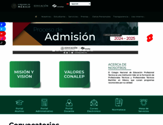 conalep.edu.mx screenshot