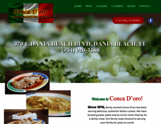 concadoroitalianrestaurant.com screenshot