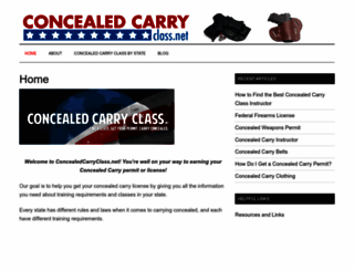 concealedcarryclass.net screenshot