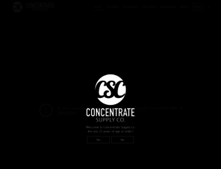 concentratesupplyco.com screenshot