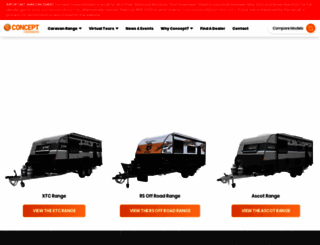 conceptcaravans.com.au screenshot