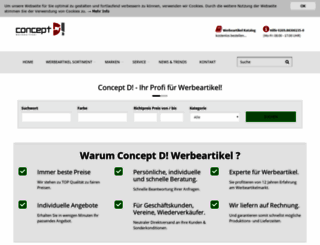conceptd-werbeartikel.de screenshot