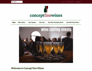 conceptfinewines.com screenshot