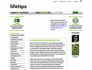 conception.lifetips.com screenshot