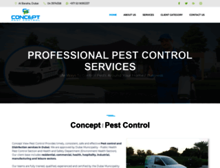 conceptpestcontrol.com screenshot