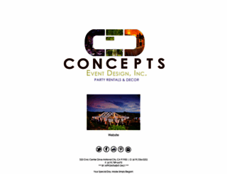 conceptseventdesign.com screenshot