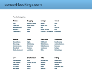 concert-bookings.com screenshot