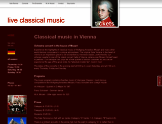 concert-in-vienna.com screenshot