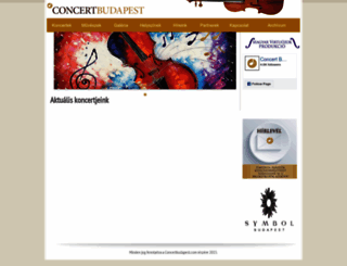 concertbudapest.com screenshot