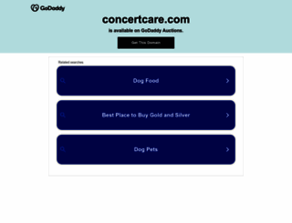 concertcare.com screenshot