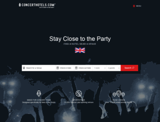 concerthotels.co.uk screenshot