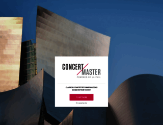 concertmaster.laphil.com screenshot