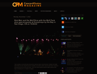 concertphotosmagazine.com screenshot