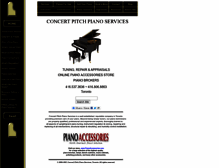 concertpitchpiano.com screenshot
