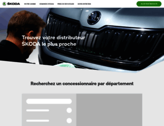 concessionnaires.skoda.fr screenshot